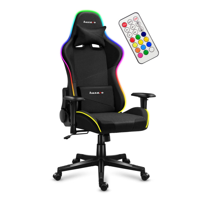 Huzaro Force 6.3 RGB Black Mesh Gaming Chair