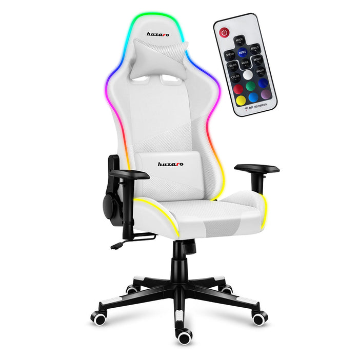 Huzaro Force 6.2 White RGB Mesh Gaming Chair