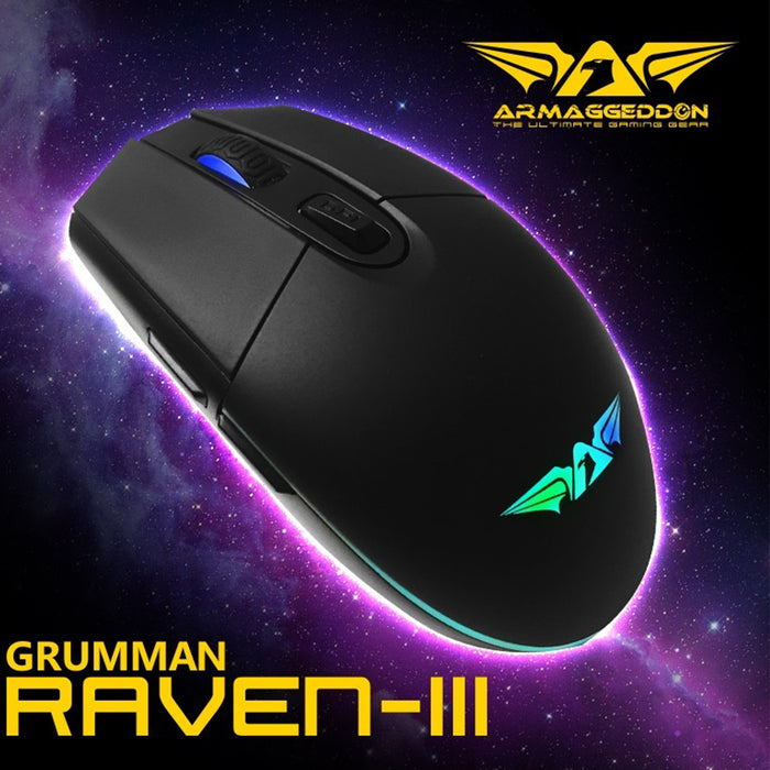 Armaggeddon Wired Gaming Mouse/ Mousempad Raven 3 Pro