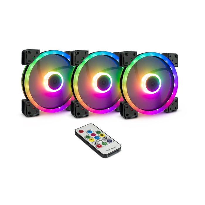 Inter Tech Fan Argus RS-14 ARGB Triple Pack 140mm