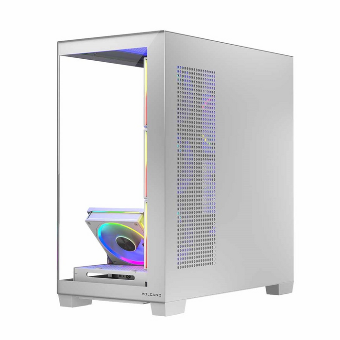 Modecom PC Case VOLCANO Stellar ARGB 5F White Midi