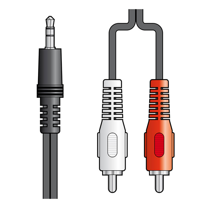 AV:link 3.5mm to 2RCA 1.2m 112.064UK