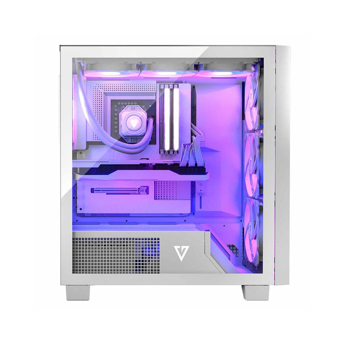 Modecom PC Case VOLCANO PERUN Apex ARGB Mid White