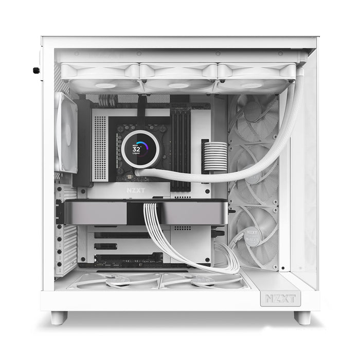 NZXT PC Case H6 Air Flow White