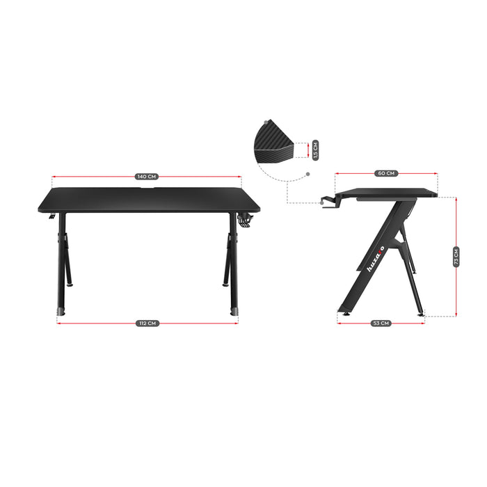 Huzaro Hero 2.8 Gaming Desk Black