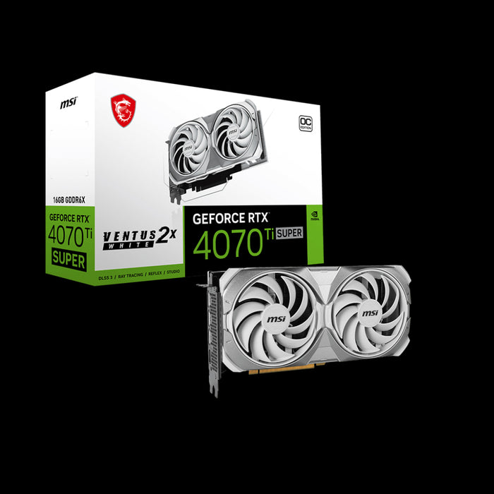 MSI GeForce Ventus 2X RTX 4070 Ti SUPER OC White 16G