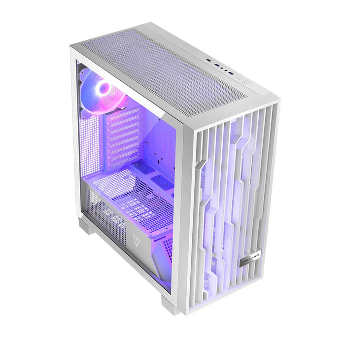 Modecom PC Case VOLCANO PERUN Apex ARGB Mid White