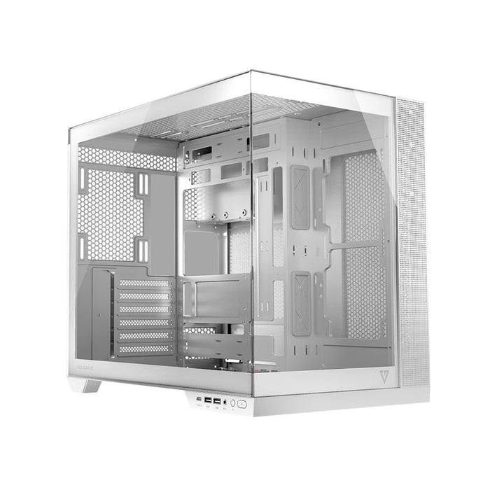 Modecom PC Case VOLCANO Panorama ARGB White Mid