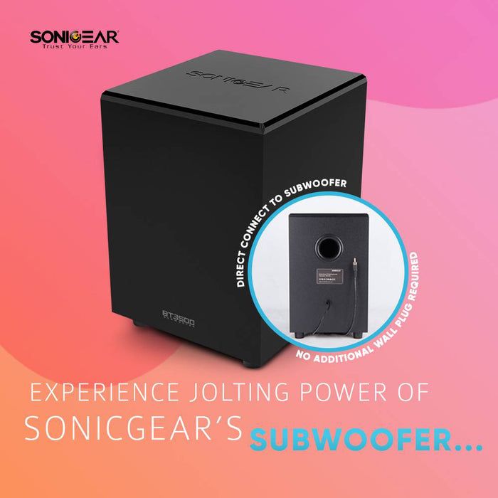 SonicGear BT3500 Soundbar with Subwoofer BT/USB/FM