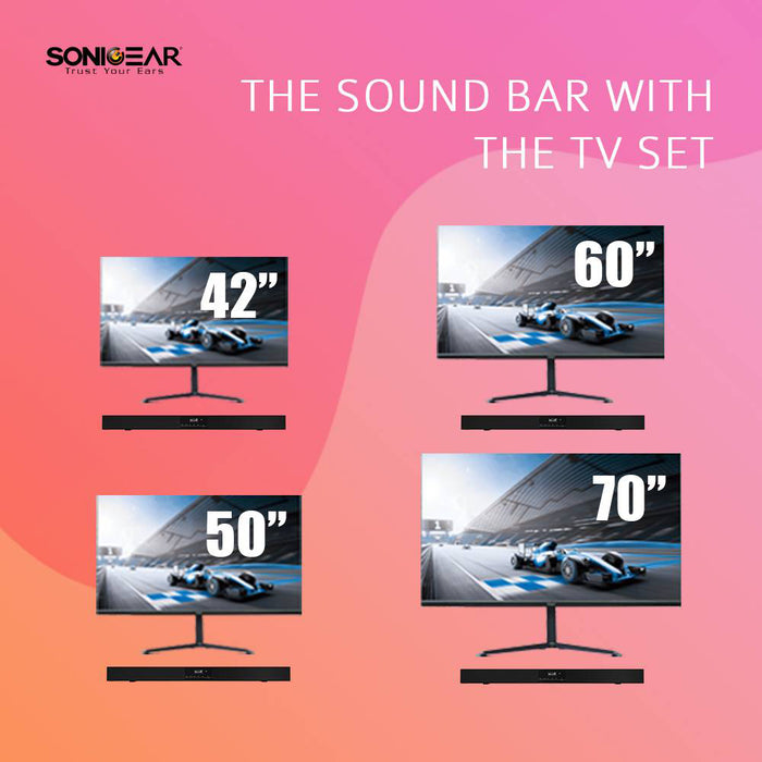 SonicGear BT3500 Soundbar with Subwoofer BT/USB/FM