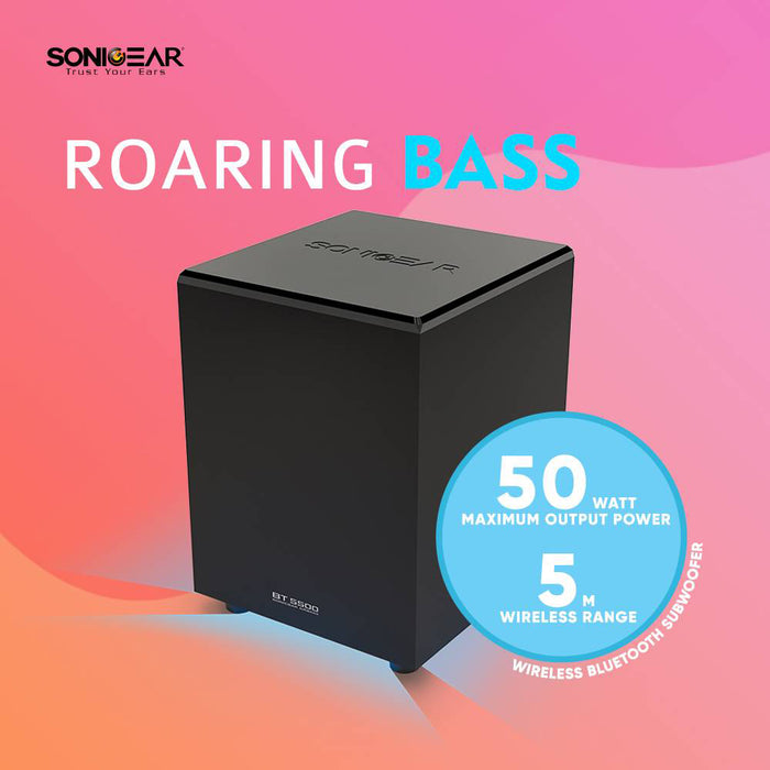 Sonicgear Sonicbar BT-5500 Soundbar Wireless SubWoofer