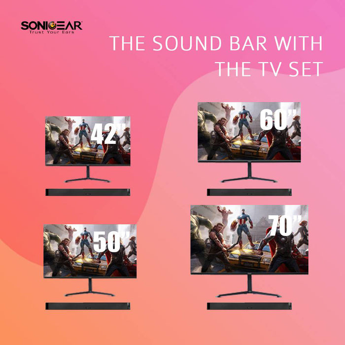 Sonicgear Sonicbar BT-5500 Soundbar Wireless SubWoofer