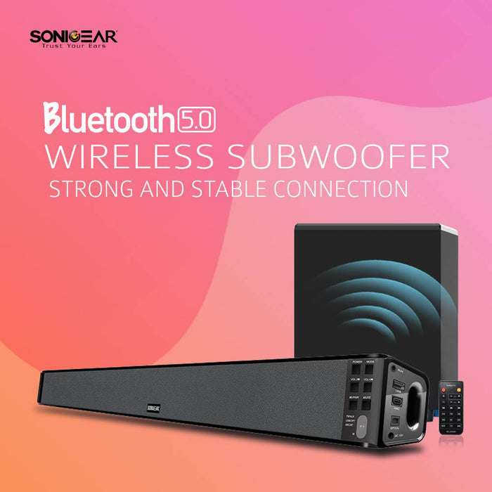 Sonicgear Sonicbar BT-5500 Soundbar Wireless SubWoofer