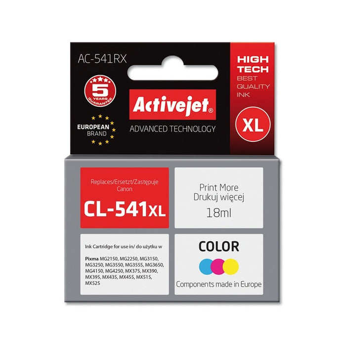 Activejet AC-541RX Ink - Replacement for Canon CL-541XL