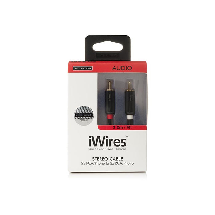 Techlink iWires 2RCA to 2RCA 3.0m 710033