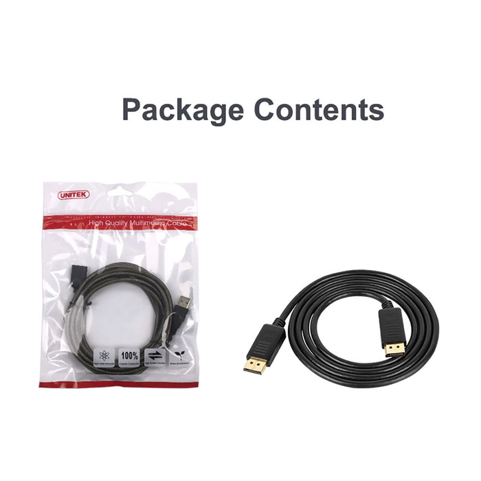 Unitek Y-C608BK DisplayPort Cable 2.0m