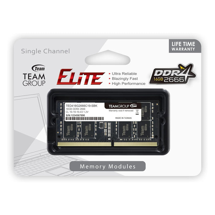 Team Group Ram Elite 16GB DDR4 2666 SODIMM