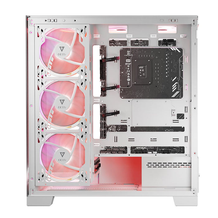 Modecom PC Case VOLCANO Space Apex ARGB White Mid