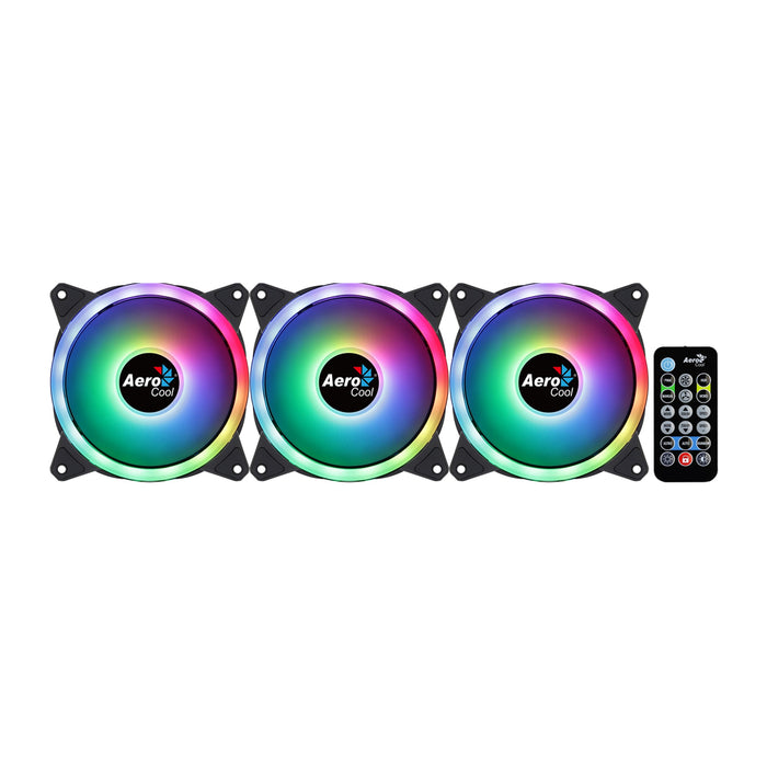 Aerocool Fan DUO12PRO ARGB Triple Pack 120mm