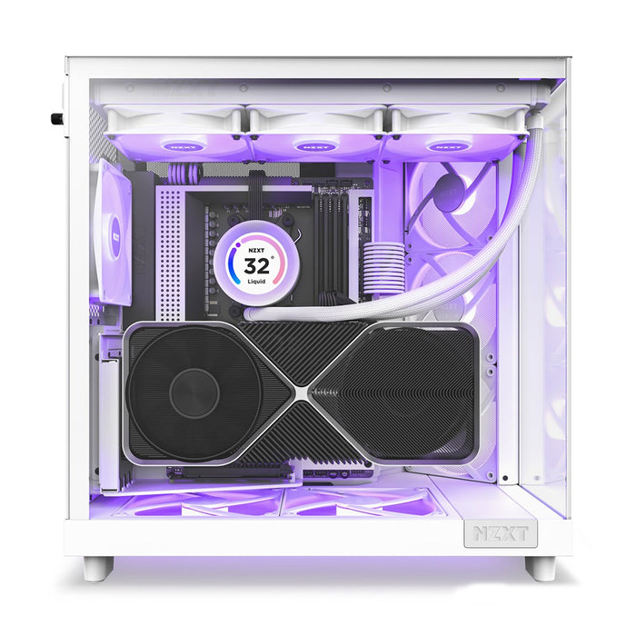 NZXT PC Case H6 Air Flow ARGB White