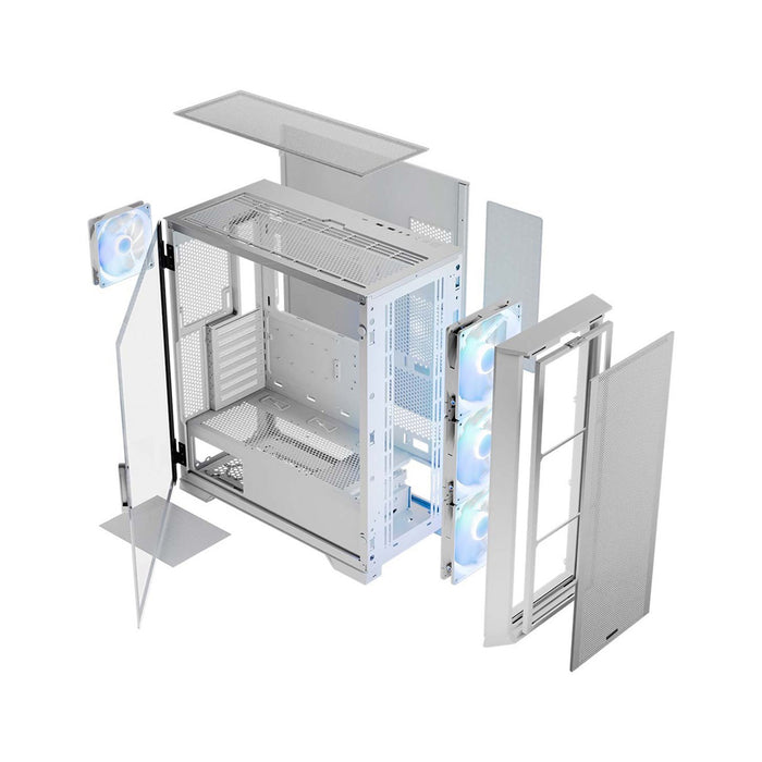 Modecom Pc Case Modecom PC Case Horizon Midi ARGB White — Needy Shop LTD