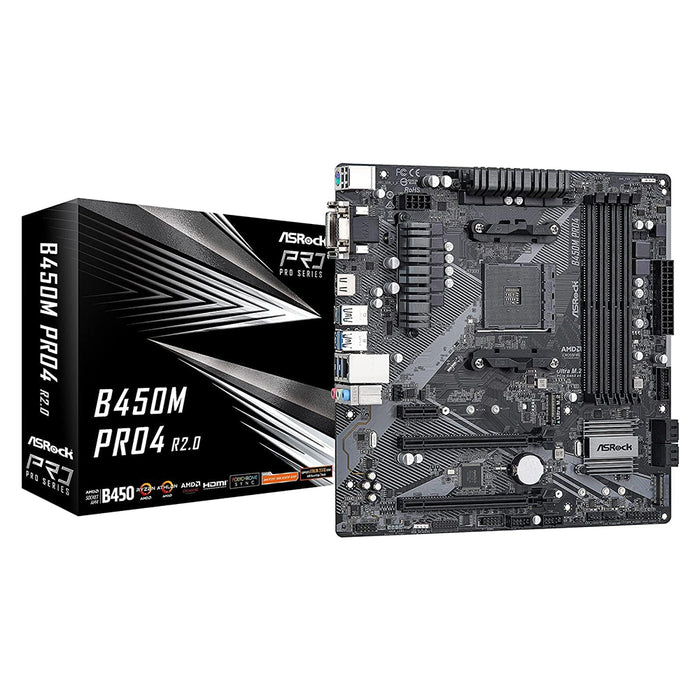 Asrock Motherboard B450M Pro4 R2.0