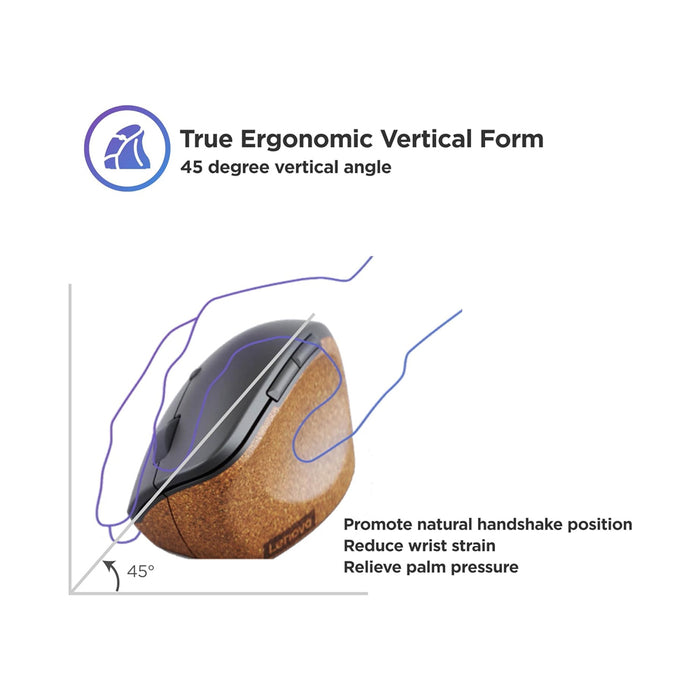 Lenovo Wireless Mouse Go Vertical