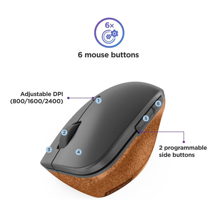 Lenovo Wireless Mouse Go Vertical