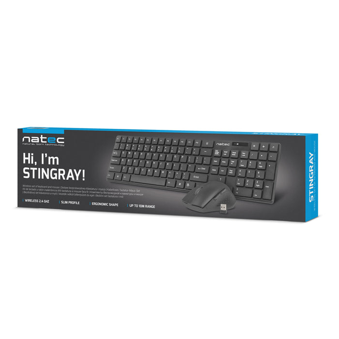 Natec Wireless Combo Keyboard/ Mouse Stingray