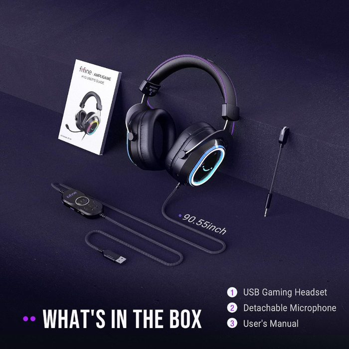 Fifine H13 AmpliGame Wireless RGB Gaming Headset