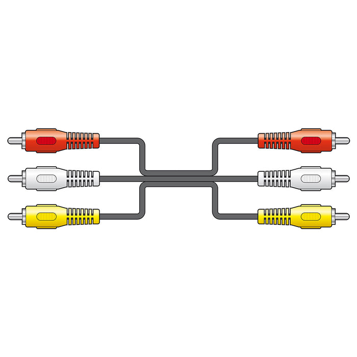 AV:link 3RCA to 3RCA Cable 5.0m 112.076UK