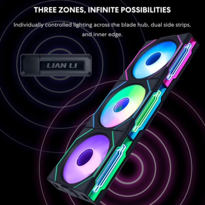 Lian Li Fan UNI SL Infinity Wireless ARGB Triple Pack 120mm