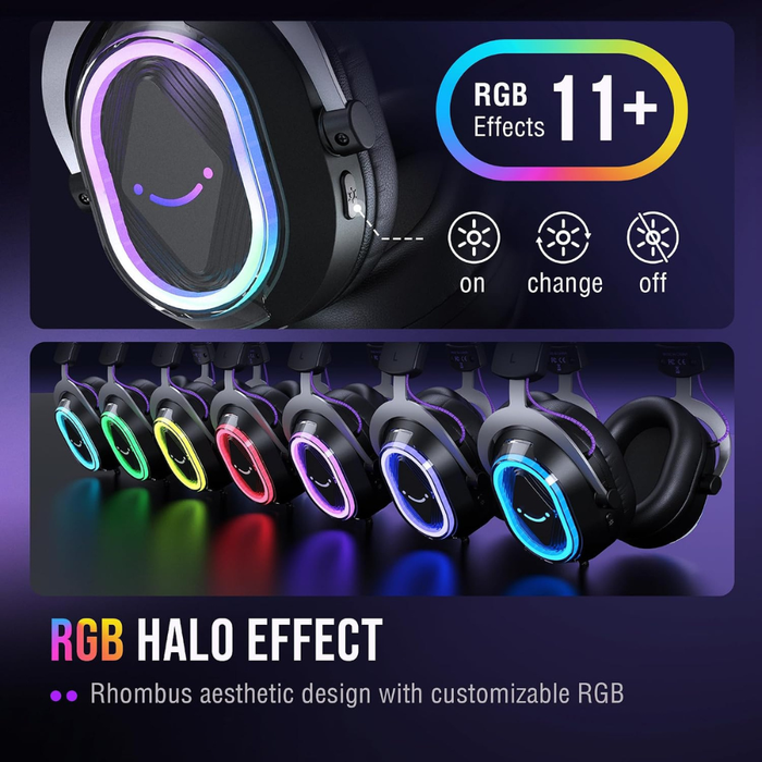 Fifine H13 AmpliGame Wireless RGB Gaming Headset
