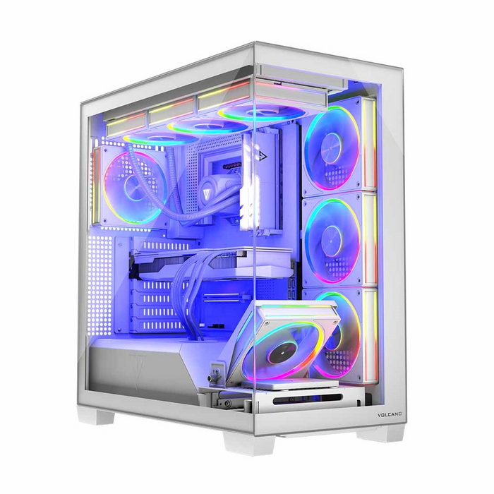 Modecom PC Case VOLCANO Stellar ARGB 5F White Midi