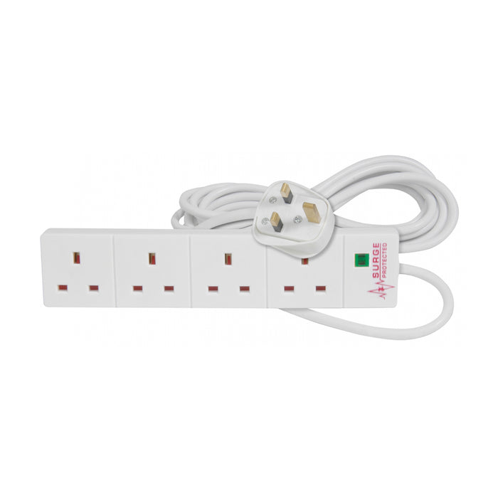 Mercury UK Surge Protector 4-Gang 5m