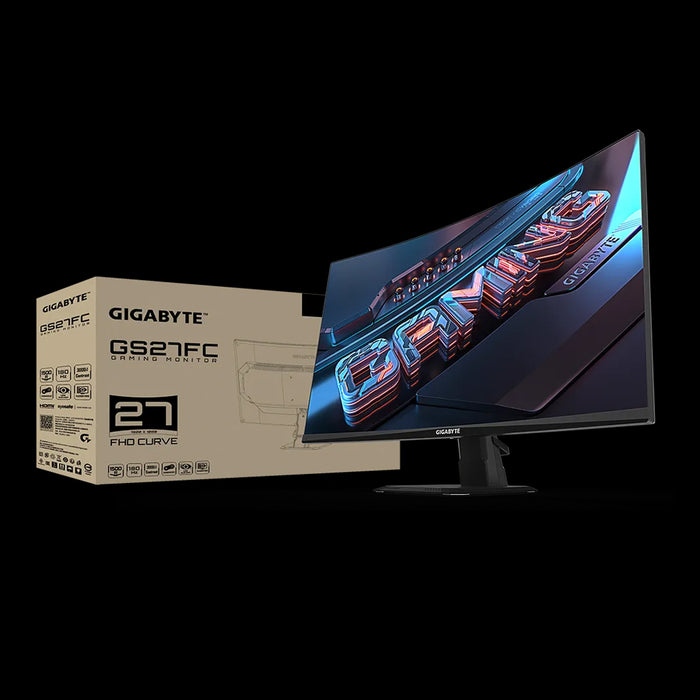 Gigabyte Gaming Monitor GS27FC Curved 27" FHD 180Hz