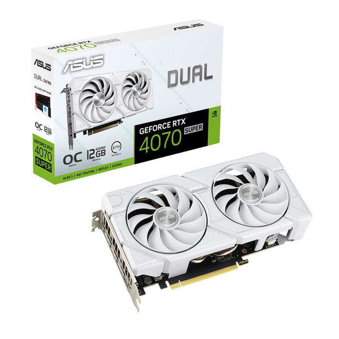 Asus EVO Dual GeForce RTX 4070 SUPER OC White 12GB