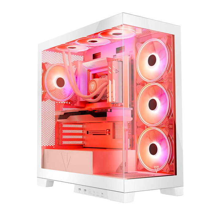 Modecom PC Case VOLCANO Space Apex ARGB White Mid