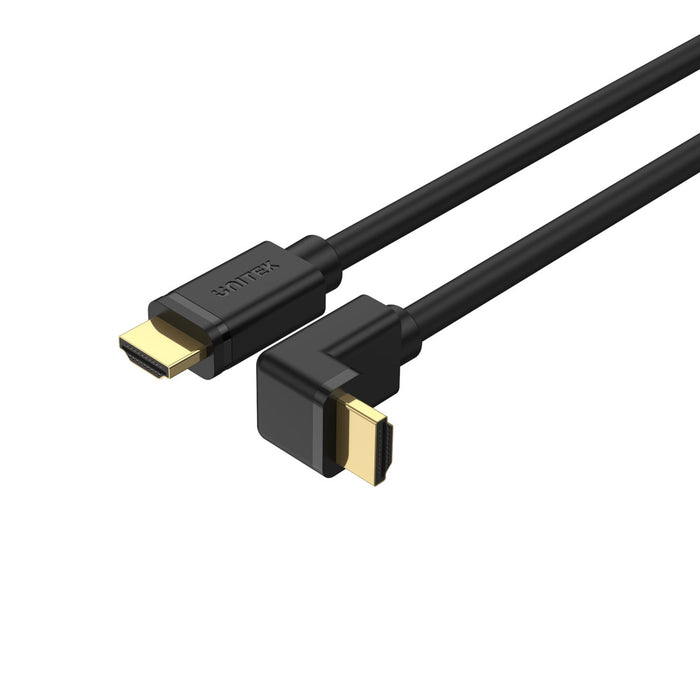 Unitek Y-C1001 HDMI Right Angle 4K/HDR Cable 90 Degrees 2m