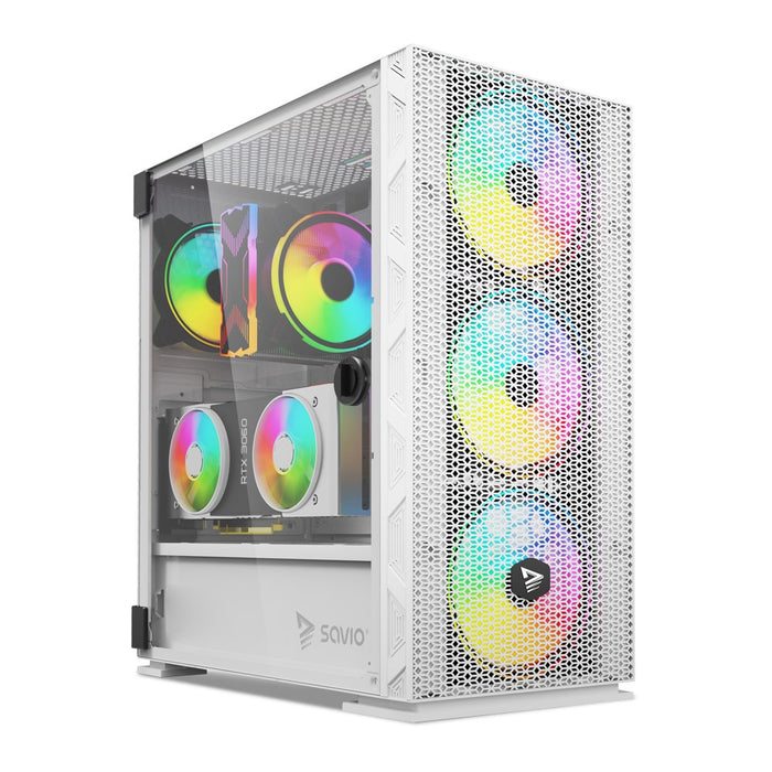 Savio PC Case Raptor X1 ARGB White