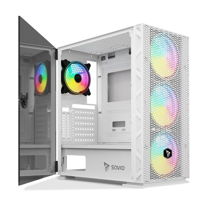 Savio PC Case Raptor X1 ARGB White