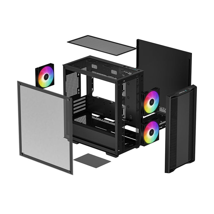 DeepCool PC Case CC360 RGB Black