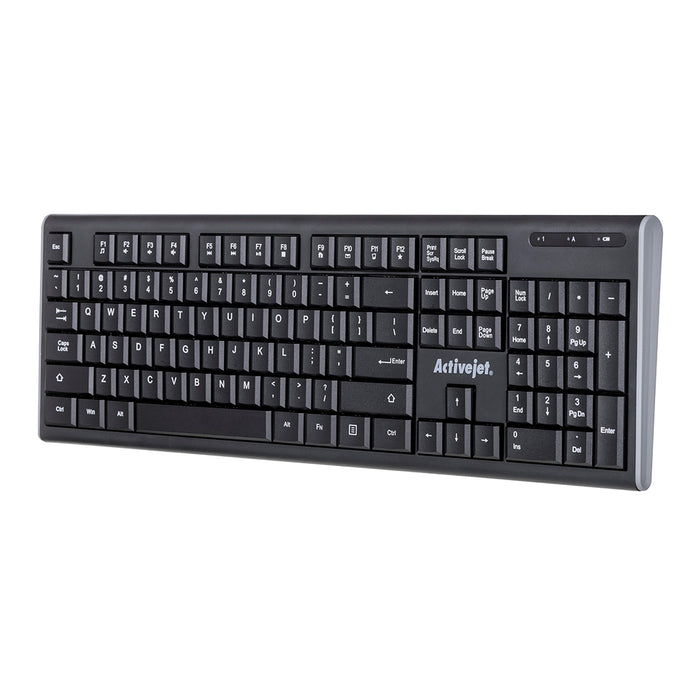 Activejet Wireless Keyboard Office Black