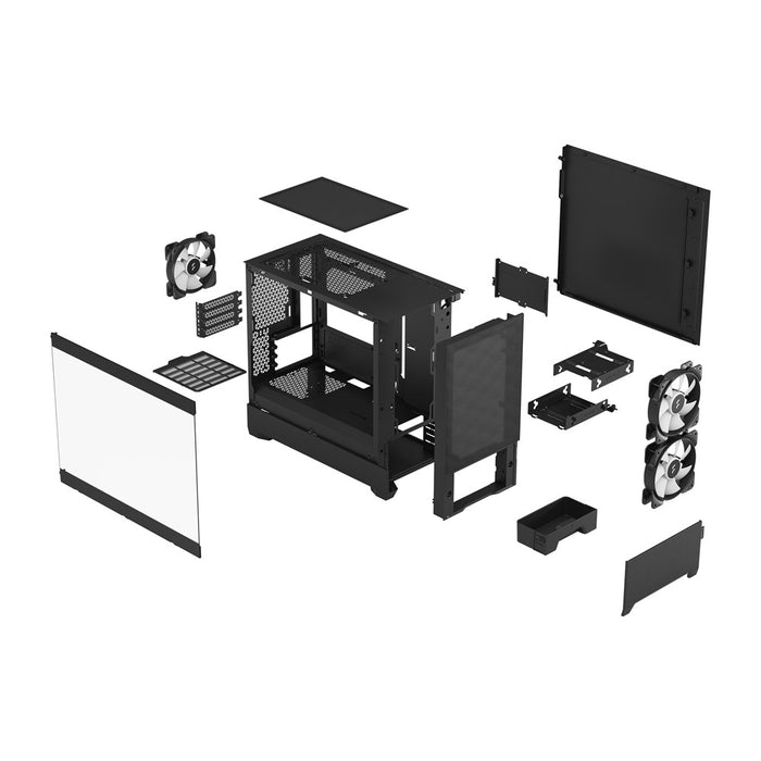 Fractal PC Case Pop Air RGB Black TG Clear Tint