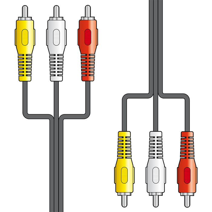 AV:link 3RCA to 3RCA Cable 5.0m 112.076UK