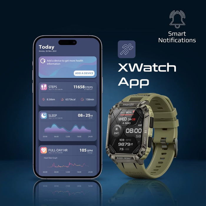 Promate Smart Watch XWATCH-S19 Camo