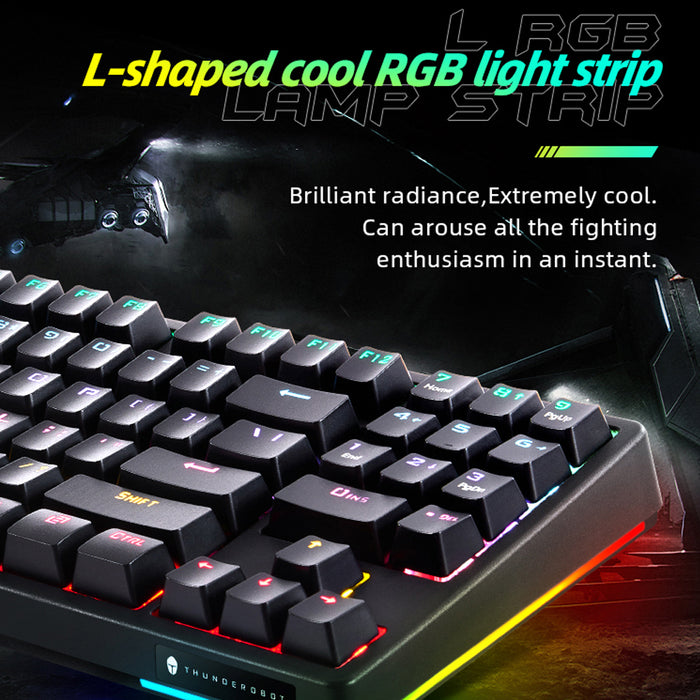 Thunderobot Mechanical Wired Gaming Keyboard KG3089R Blue Switch