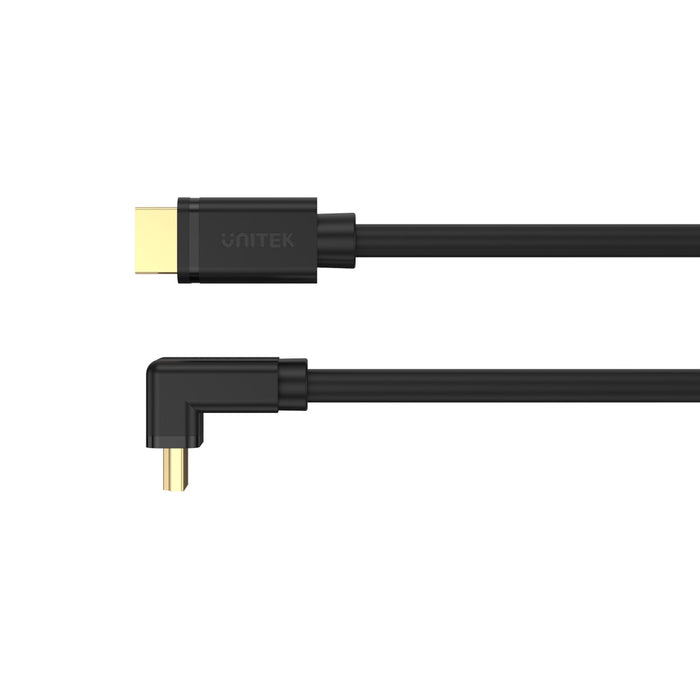 Unitek Y-C1008 HDMI Right Angle 4K/HDR Cable 270 Degrees 2m