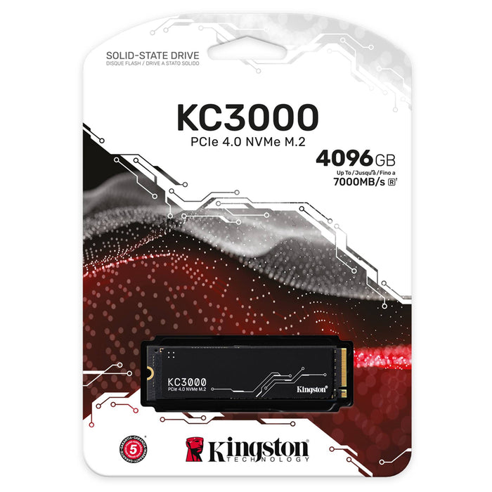 Kingston SSD KC3000 PCIe 4.0 M.2 NVMe 4096GB