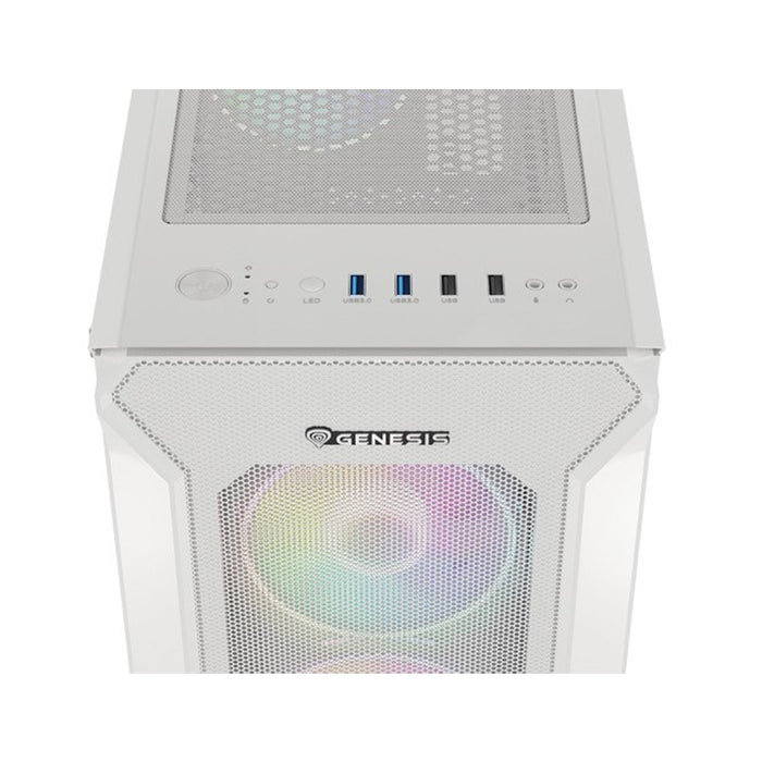 Natec PC Case Irid 505 V2 ARGB White